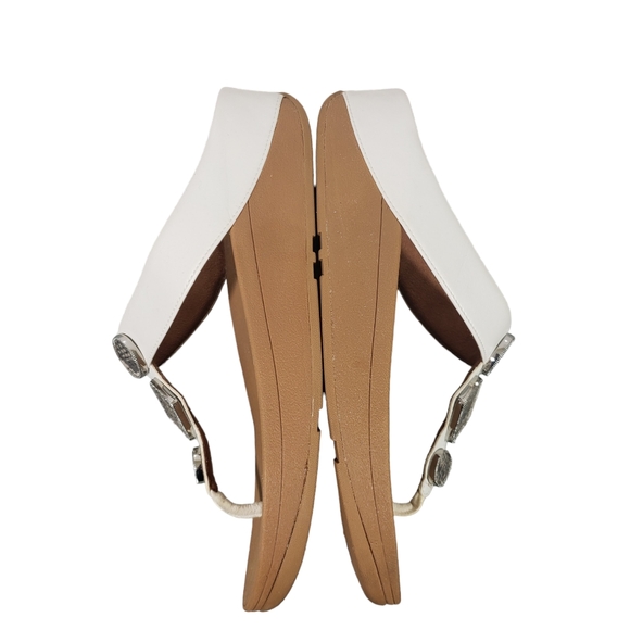 FitFlop Snake Medallion Toe Thong  Wedge Support Sandals - Picture 7 of 9